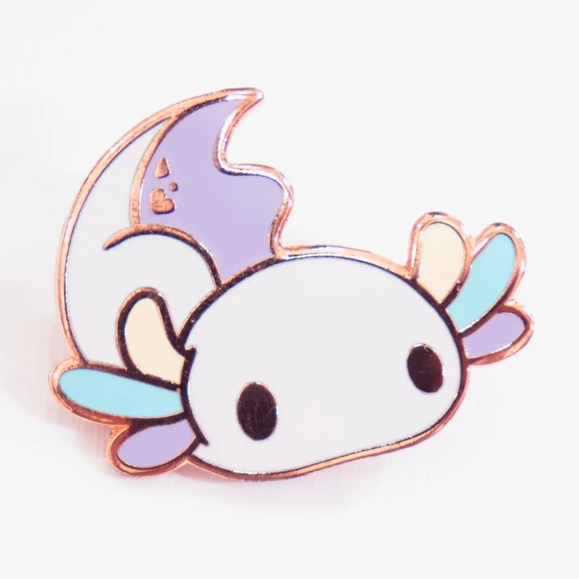 Lavender Confetti Axolotl Enamel Pin